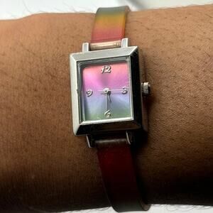 Silver & Rainbow Watch